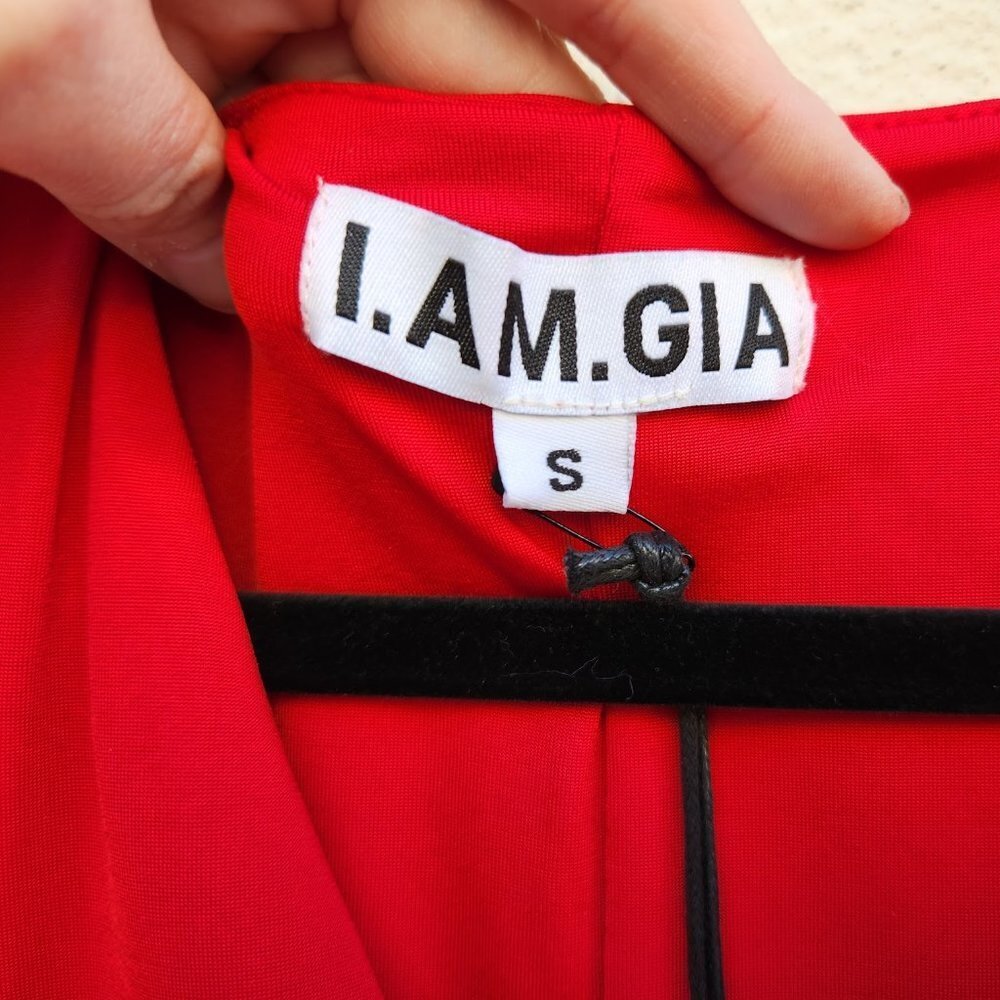 I‎ AM GIA Red Greta LEIA Dress Dress NEW NWT - Picture 6 of 10